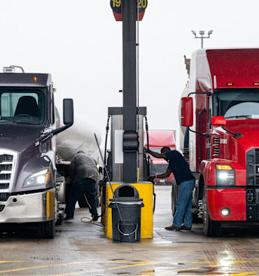 Oil tanker in the Strait of Hormuz as diesel prices surge amid supply disruption