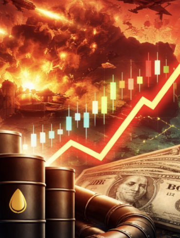 Oil refinery as prices swing amid rising bond yields and global market uncertainty
